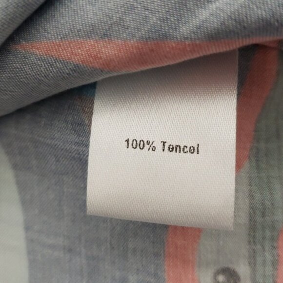 The KIT Colorful Bird Print Women's Long Sleeve Top 100% Tencel Size L - Picture 6 of 9